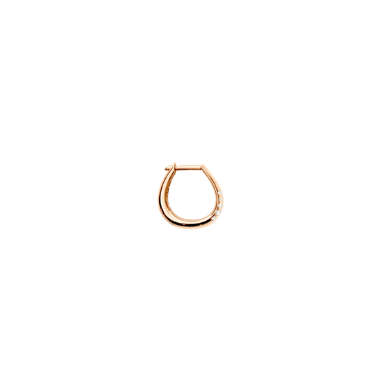 Rose Gold & Diamond Essentials Hoop Earring