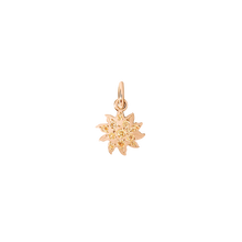  Rose Gold & Brown Diamond Sun Charm