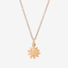Pendentif Soleil Or Rose & Diamants Cognac