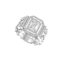  White Gold Diamond Ring D-Vibes Multi-Row Ring