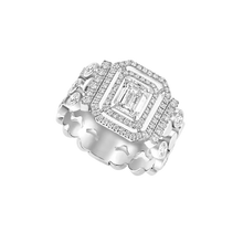  D-Vibes Multi-Row Ring White Gold Diamond Ring