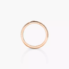 Move Joaillerie pavé wedding band, small model Move Joaillerie diamond wedding ring in pink gold