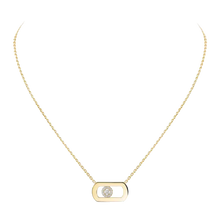  So Move Yellow Gold Diamond Necklace