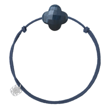  Bracelet, Blue Pietersite, Blue Jean Cord