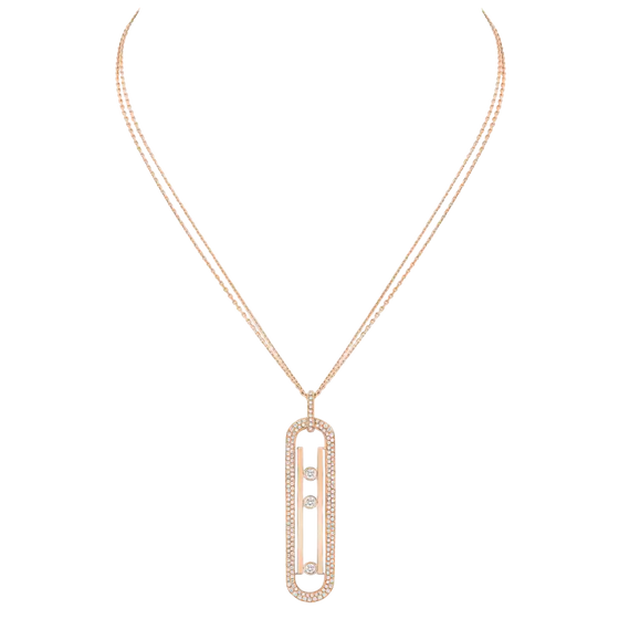 Sautoir Move 10th Anniversary Collier Diamant Or Rose