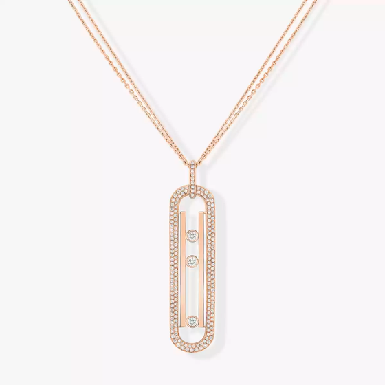 Sautoir Move 10th Anniversary Collier Diamant Or Rose