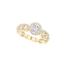  Solitaire Move Link 0,50ct Bague Diamant Or Jaune