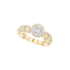 Bague solitaire Move Link, moyen modèle Solitaire diamant en or jaune Move Link 0,50ct