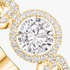 Move Link solitaire 0.50ct Yellow Gold Diamond Ring