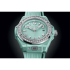 Big Bang One Click Mint Green Ceramic Diamonds