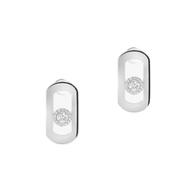  So Move White Gold Diamond Earrings