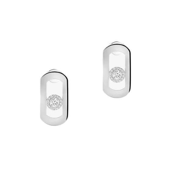 So Move White Gold Diamond Earrings