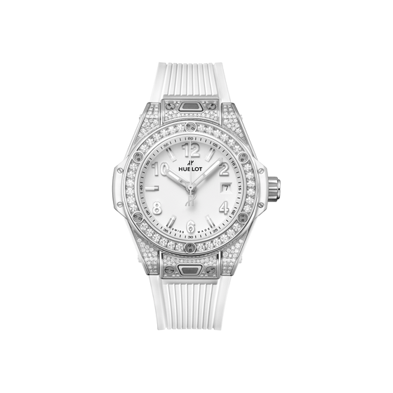 Big Bang One Click Steel White Pavé