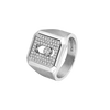 Move Titanium Natural Pavé Signet Ring Natural Titanium Diamond Ring