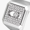 Bague chevalière Move Titanium pavée