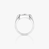 Move Titanium Natural Pavé Signet Ring Natural Titanium Diamond Ring