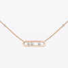 Baby Move necklace Pink Gold Diamond Necklace