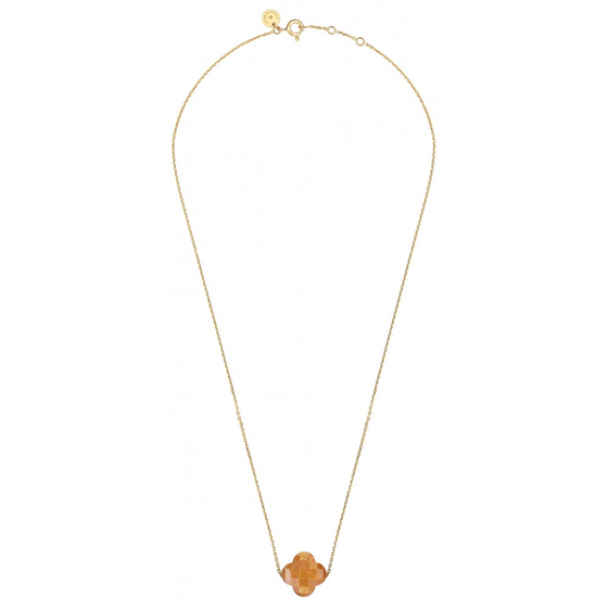 Necklace, Golden Sunstone, Yellow Gold