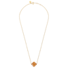 Collier, Pierre De Soleil Doré, Or Jaune