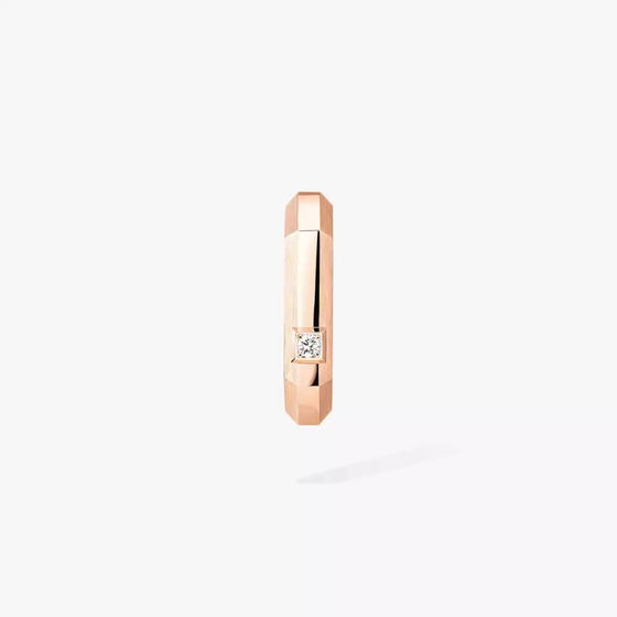 Moderniste single hoop earring SM Pink Gold Diamond Earrings
