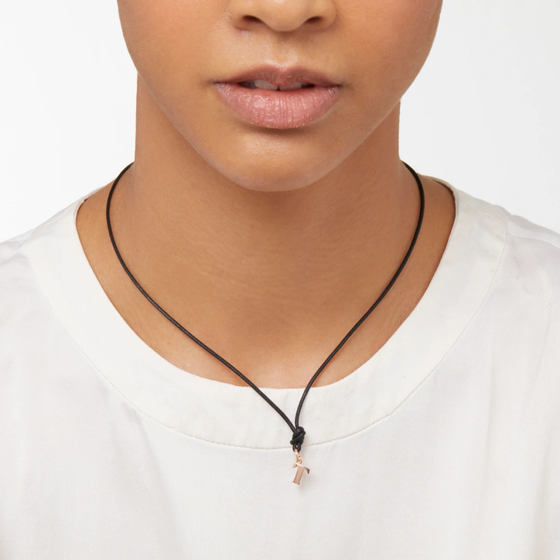 Pendentif Lettre T Or Rose