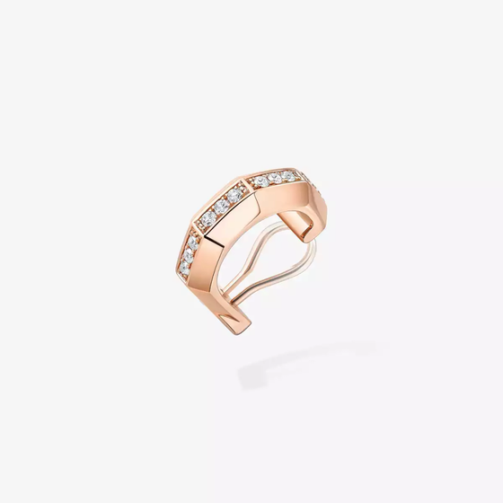 Moderniste top clip earring Pink Gold Diamond Earrings