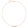 Collier Cœur Or Rose Et Argent