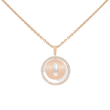  Pink Gold Diamond Necklace Lucky Move SM
