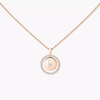 Lucky Move necklace small Pink Gold Diamond Necklace
