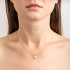 Necklace, Mini Mother Of Pearl, Diamonds, Yellow Gold