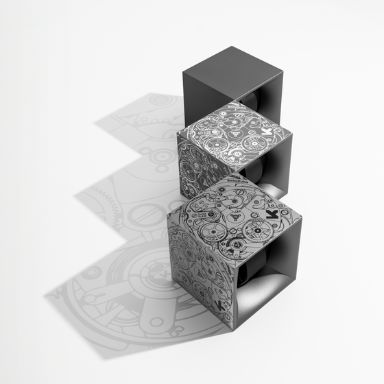 Startbox Grey Soft Touch White Movement