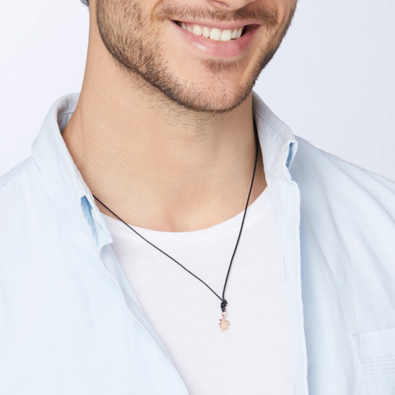 Rose Gold Four Leaf Clover Charm