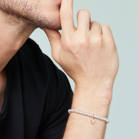 Rose Gold Four Leaf Clover Charm