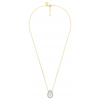 Mother Of Pearl And Diamonds Yellow Gold Alma Necklace