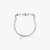 Lucky Move ring, small model White gold diamond ring Lucky Move
