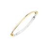 Sterling Silver & Yellow Gold Pepita Bangle Bracelet
