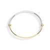 Sterling Silver & Yellow Gold Pepita Bangle Bracelet