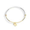 Sterling Silver & Yellow Gold Pepita Bangle Bracelet