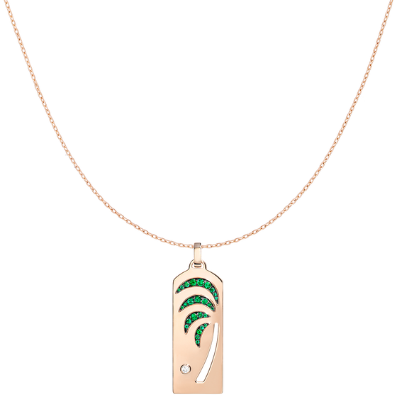 Palm tree riviera pendant