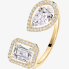 Bague toi & moi My Twin 0,60ct x2 Bague Diamant Or Jaune