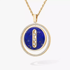 Lucky Move lapis lazuli necklace medium Yellow Gold Diamond Necklace