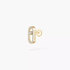 Move Uno Pavé Single Stud Yellow Gold Diamond Earrings