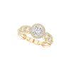 Bague solitaire Move Link, grand modèle Solitaire diamant en or jaune Move Link 0,70ct