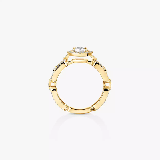 Move Link Solitaire 0.70ct Yellow Gold Diamond Ring