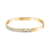 Move Noa Semi Pavé Bangle SM Yellow Gold Diamond Bracelet