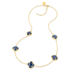 Necklace, Topaz Blue London, Yellow Gold