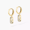 Move Uno drop earrings Move Uno diamond hoop earrings in yellow gold