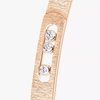 Move Noa Ciselé Bangle Pink Gold Diamond Bracelet