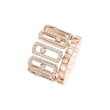  Move Iconica Pavée Bague Diamant Or Rose