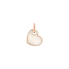 Pendentif Cœur Or Rose & Émail